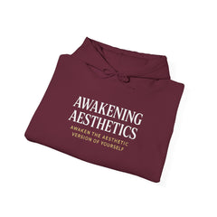 Awakening Aesthetics Gym Hoodie for Men & Women | Athletic Pullover with Kangaroo Pocket | 50/50 Cotton - Poly Blend | Comfortable, Stylish & Ethically Made | Unisex Classic Fit - AWAKENING AESTHETICS