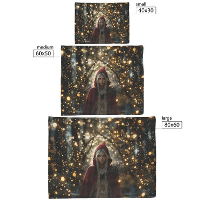 Blood Elf Rogue Fleece Sherpa Blanket Hidden Shadows Golden Highlights Silver Reflections Stealthy Powerful WoW Design - Awakening Righteousness
