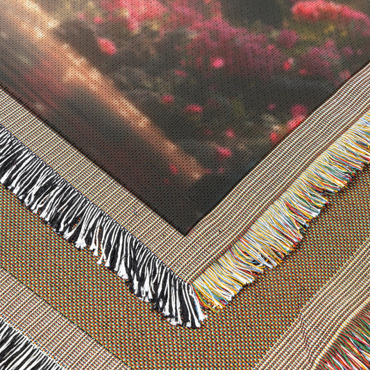 Blossom Falls Serenity Woven Throw Blanket - Awakening Righteousness