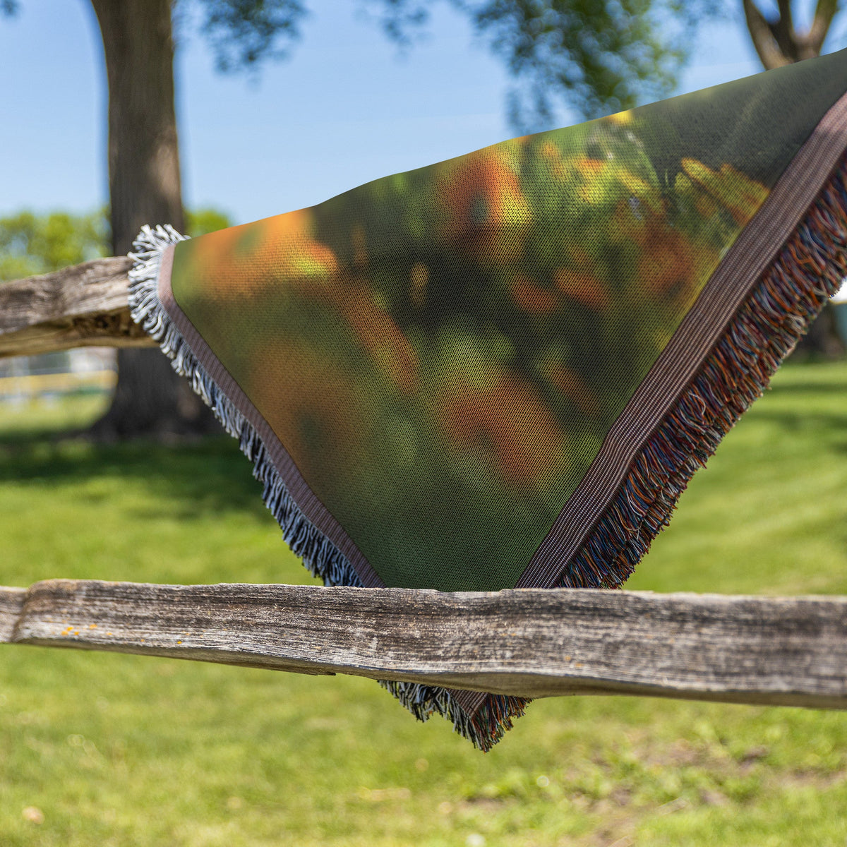 Child in Enchanted Forest Archway Woven Throw Blanket - Awakening Righteousness