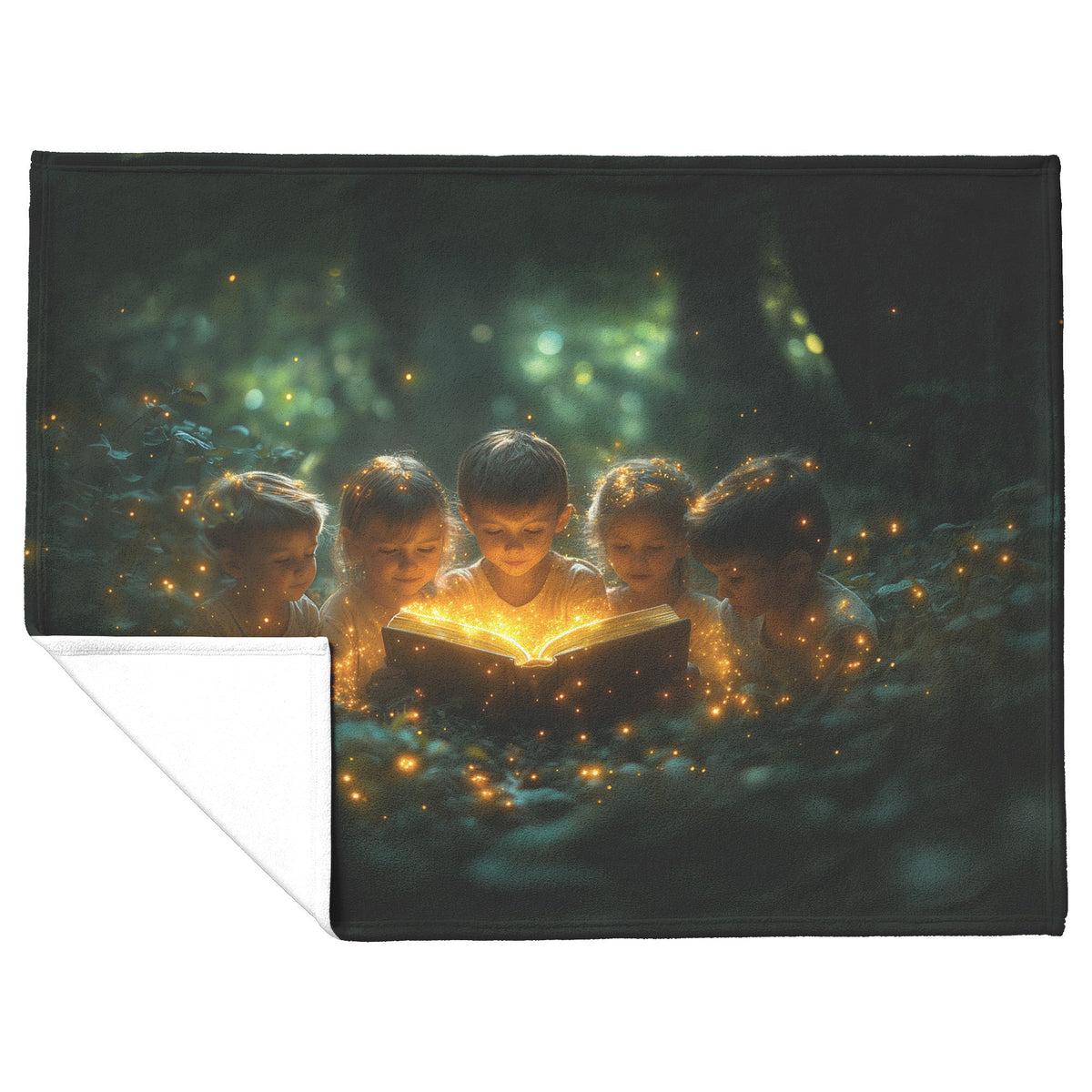 Children’s Magical Storytime Cozy Christian Fleece Sherpa Blanket - Awakening Righteousness