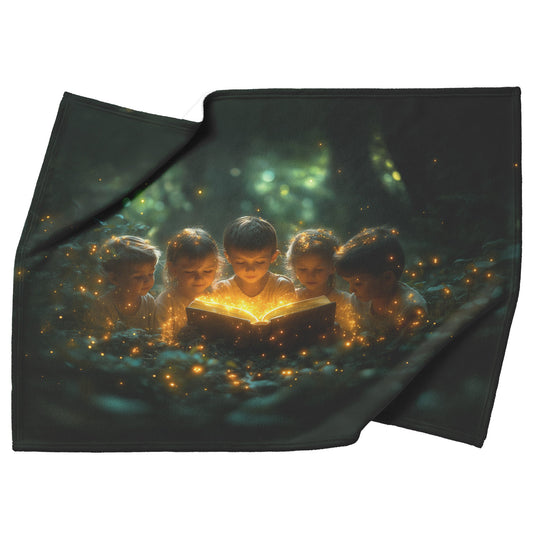 Children’s Magical Storytime Cozy Christian Fleece Sherpa Blanket - Awakening Righteousness