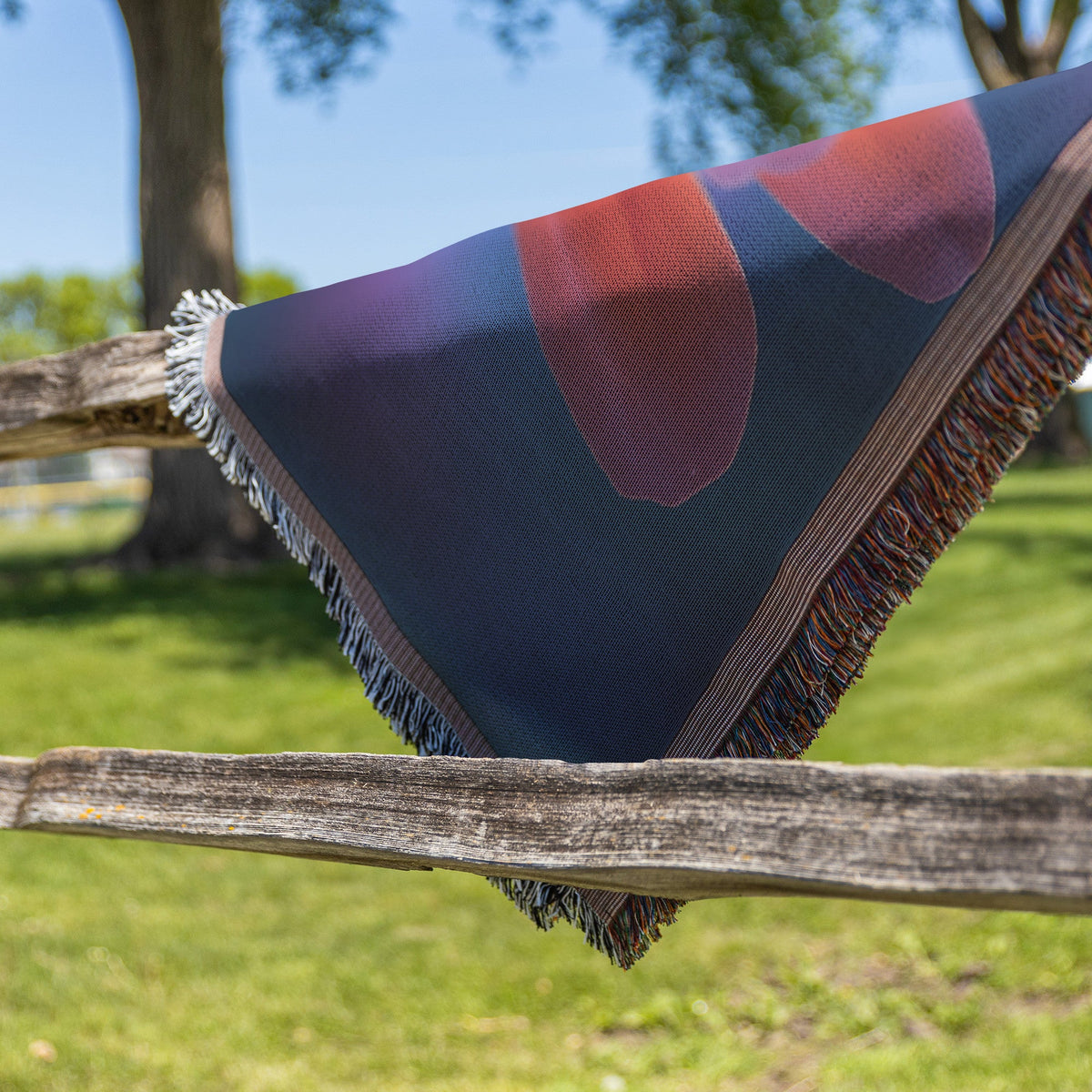 Close Up of Vibrant Flower with Soft Lighting Woven Throw Blanket for Home Decor - Awakening Righteousness
