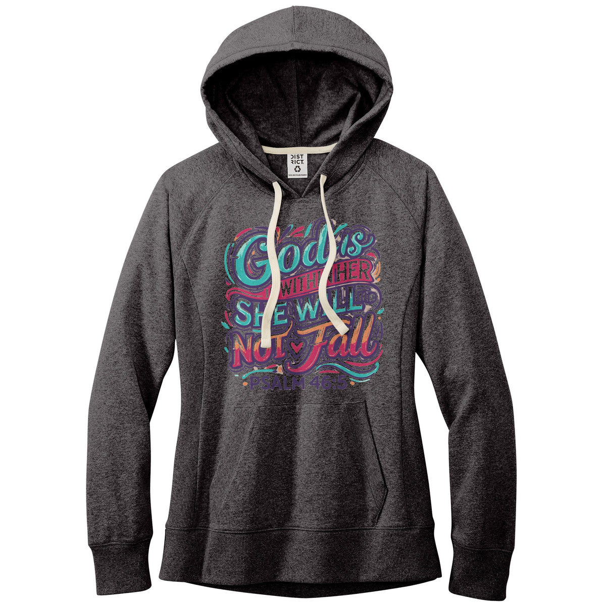 God Is Within Her Hoodie District Womens Hoodie Christian Apparel - Awakening Righteousness
