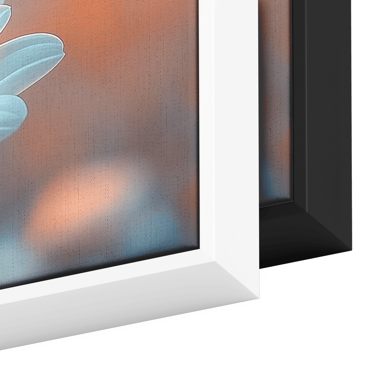 Minimalist Single Stem Floral Artwork Daisy Long Thin Stem Soft Pastel Background Ultra High Definition Elegant Minimalism Panoramic Framed Canvas Wall Art - Awakening Righteousness