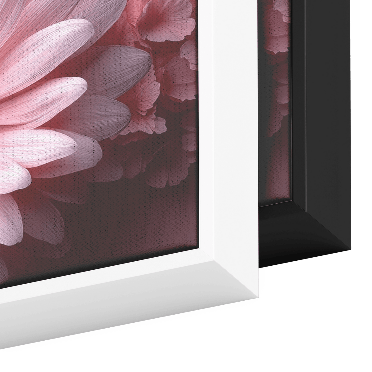 Minimalist Single Stem Floral Artwork Daisy Long Thin Stem Soft Pastel Background Ultra High Definition Elegant Minimalism Panoramic Framed Canvas Wall Art - Awakening Righteousness