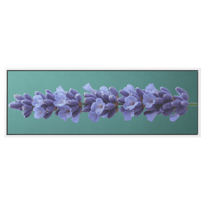 Minimalist Single Stem Floral Artwork Lavender Simple Linework Soft Green Background Elegant Minimalism Ultra High Definition Panoramic Framed Canvas Wall Art - Awakening Righteousness