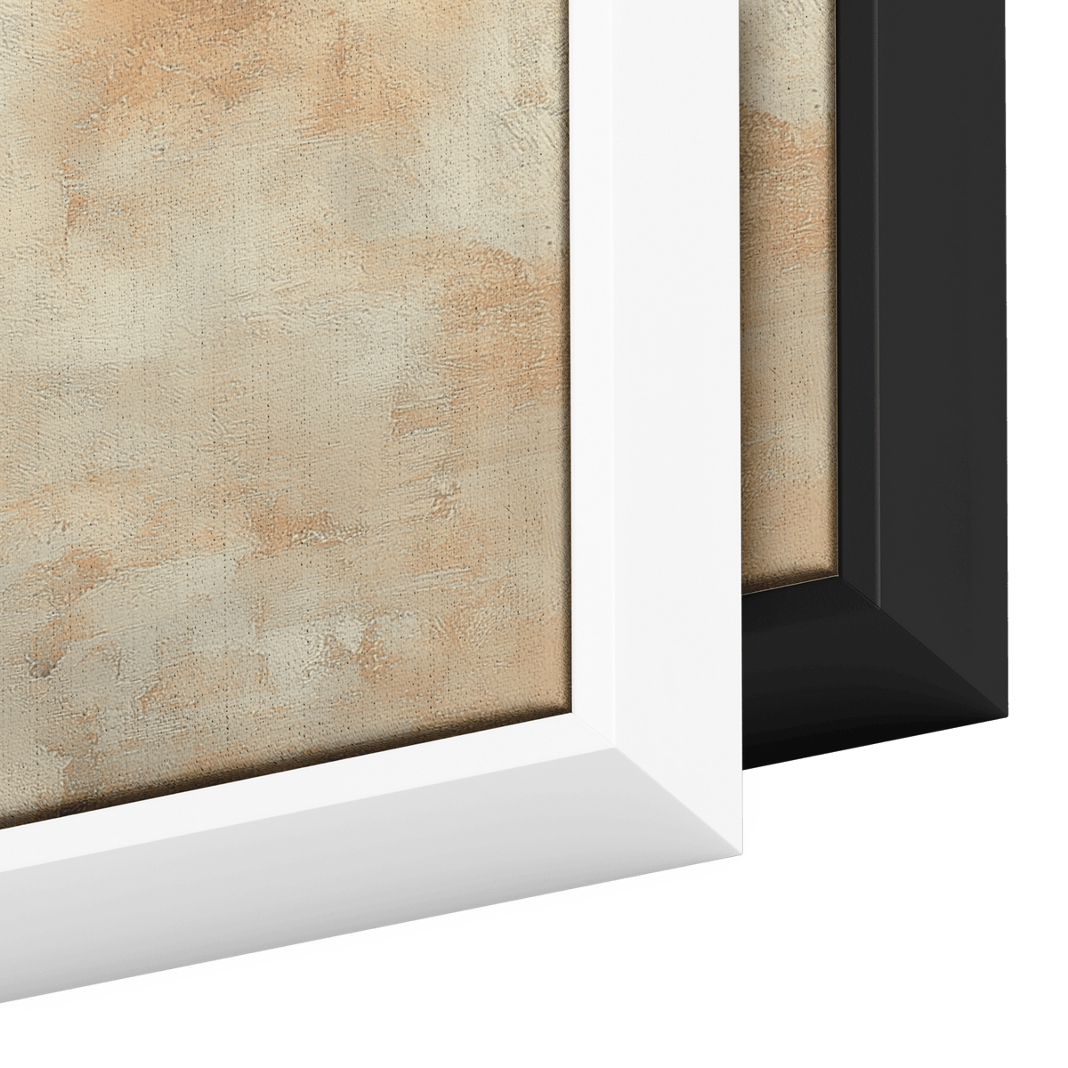 Minimalist Single Stem Floral Artwork Tulip Minimal Details Matte Beige Background Ultra High Definition Clean Modern Design Panoramic Framed Canvas Wall Art - Awakening Righteousness