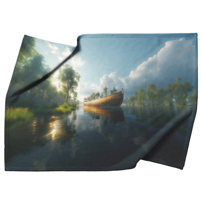 Noah’s Ark Timeless Serenity Cozy Christian Fleece Sherpa Blanket - Awakening Righteousness