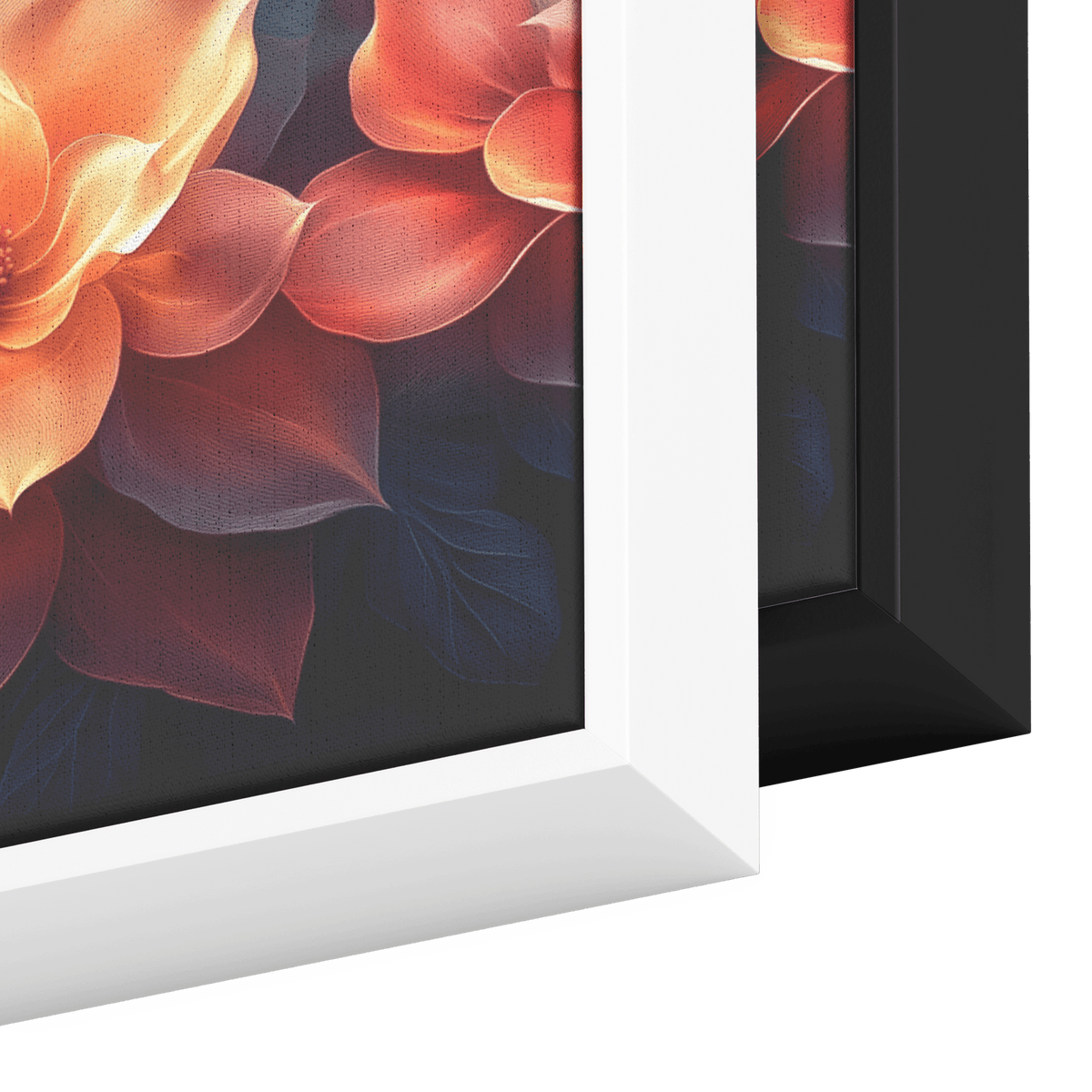 Polygonal Floral Patterns Vibrant Fractal Inspired Shapes Panoramic Framed Canvas Wall Art for Modern Decor - Awakening Righteousness