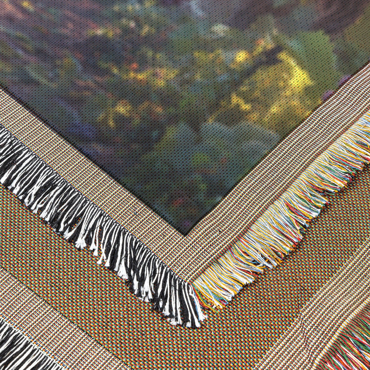 Vineyard Elegance Woven Throw Blanket - Awakening Righteousness