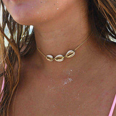 Women Charm Conch Seashell Collar Choker Beach Boho Summer Necklaces
