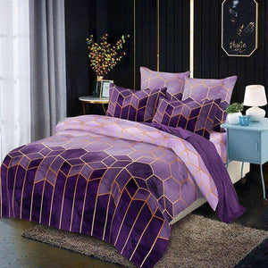 Geometry Duvet Comfortable Bed Cover Single Double Queen King Size