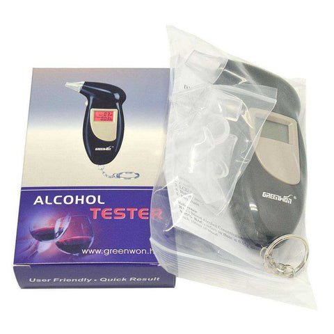 Image of Digital Alcohol Breath Tester Handheld Breathalyzer Analyzer Detector