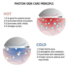 Aesthetic LED Ultrasonic Hot Cold Facial Massager Wrinkle Remover Machine