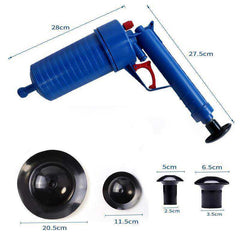 Air Power Drain Blaster Manual Sink Plunger Opener Cleaner Pump For Bath Toilets