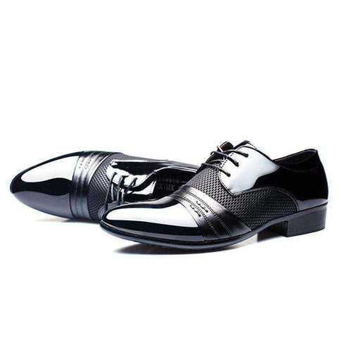 Image of Luxury Men's Formal Dress Leather Flat Shoes