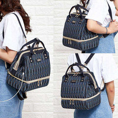 Small Mummy Maternity Baby Diaper Bag Backpack Stroller Organizer