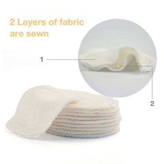 12 pcs Reusable Makeup Remover Bamboo Cotton Facial Cleansing Pad