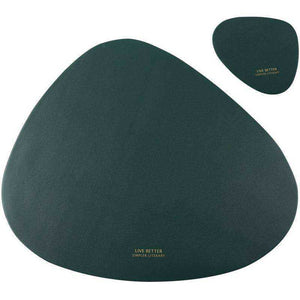 Non Slip PU Leather Tableware Pad Placemat Disc