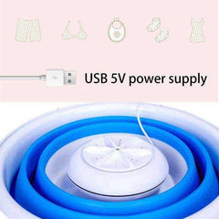 Advanced Foldable Mini Portable USB Charging Washing Machine