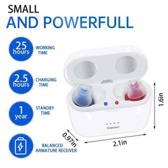 Small Rechargeable Intelligent Adjustable Tone Hearing Aid