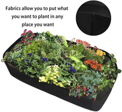 Fabric Raised Garden Bed Rectangle Planting Container Growth Bag
