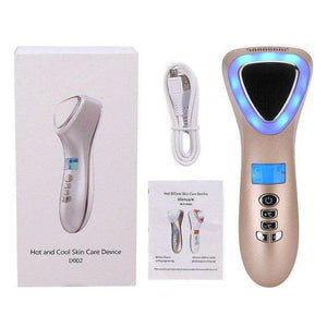 Aesthetic LED Ultrasonic Hot Cold Facial Massager Wrinkle Remover Machine