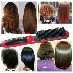 Aesthetic Hair & Beard Straightener Multi-functional Hair Brush Iron Straightening Comb