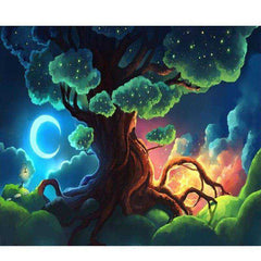 DIY Framed Painting Four Seasons Tree For Home Adults Room Decoration