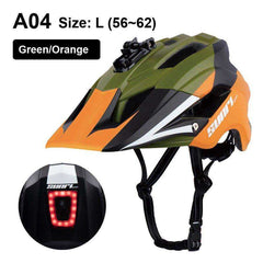 New LED Light Rechargeable Cycling Bike Helmet