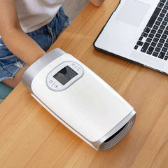 Electric Heat Air Compression Palm Hand Finger Wrist Spa Relax Pain Relief Massage Device