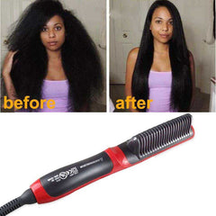 Aesthetic Hair & Beard Straightener Multi-functional Hair Brush Iron Straightening Comb