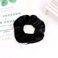 New Velvet Tencel Zipper Pocket Hairband Elastic  Accessories