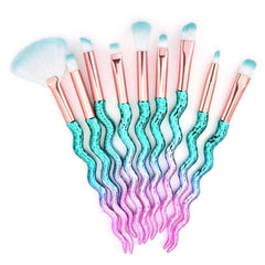 10Pcs Set Foundation Eyebrow Eyeliner Concealer Makeup Brushes