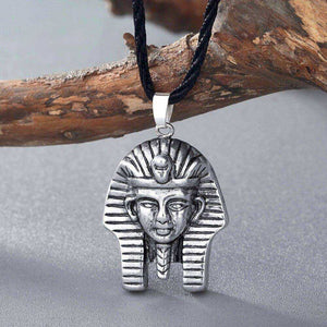Antique Silver Black Necklace Egypt Jewelry