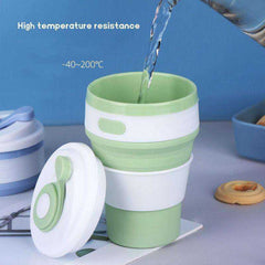 Travel Collapsible Silicone Folding BPA FREE Food Grade Drinking Water Tea Coffee Mugs
