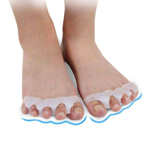 Image of 1 Pair Silicone Foot Care Gel Bunion Toe Separators