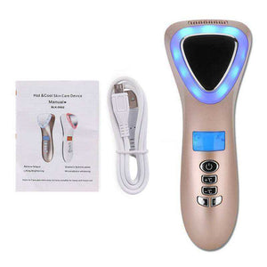 Aesthetic LED Ultrasonic Hot Cold Facial Massager Wrinkle Remover Machine