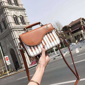 Cute Piano Pattern Shoulder Bag