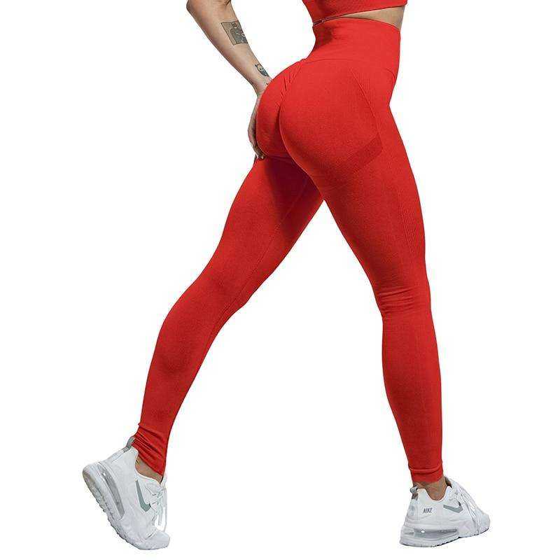 Slim High Waist Bubble Butt Push Up Seamless Fitness Women Pants and Leggings