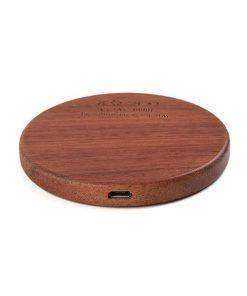 Image of Natural Walnut Wood Wireless Cell Phone Charger