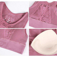 Aesthetic Mesh Sports Bra Tank Top For Women