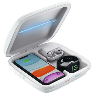 New 4 in 1 Multifunctional UV Sterilizer Disinfection Box for iPhone Watch Airpods