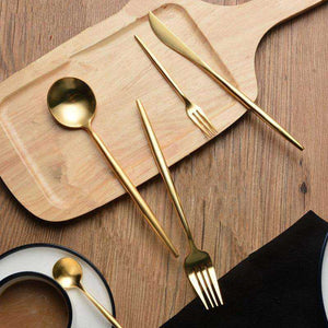Gold Stainless Steel Cutlery Set