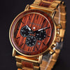 Gold Watch Men Luxury Brand Wooden Wristwatches