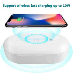 10W Fast Wireless Charger with Phone Sanitizer