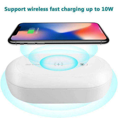10W Fast Wireless Charger with Phone Sanitizer