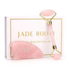 Rose Quartz Slimming Face & Jade Facial Massage Roller Stone Skin Massage Set Box