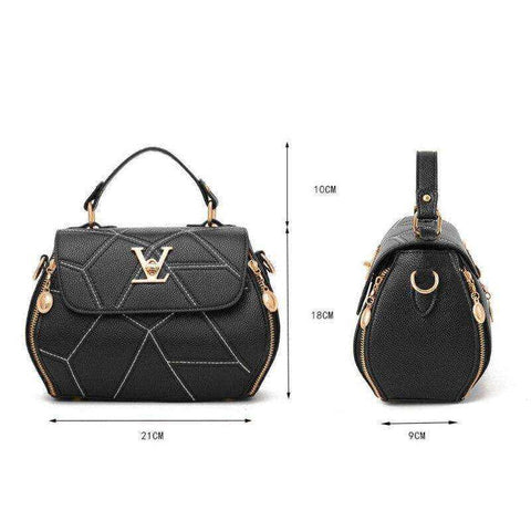 Image of Aesthetic V Brand Luxury Clutch Designer Leather Womens Bag Purse